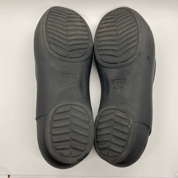 Crocs Kadee Ballet Flats Black Slip On Shoes Size 10 - Picture 5 of 6